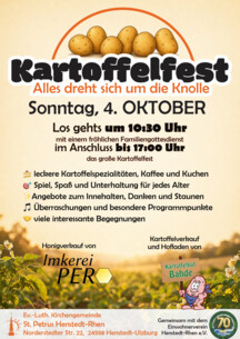 Großes Erntedank-Kartoffelfest in St. Petrus
