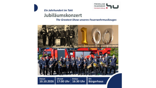 Musikzug der Freiwilligen Feuerwehr Henstedt‑Ulzburg feiert sein 100‑jähriges Bestehen