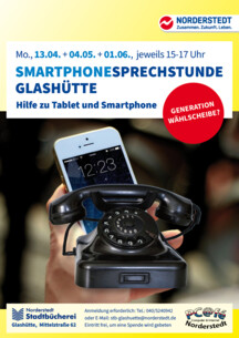 Smartphone-Sprechstunde in der Stadtteilbücherei Glashütte