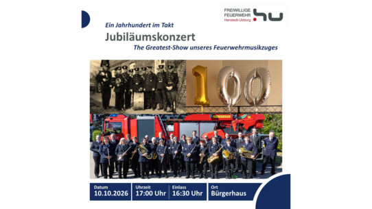 Musikzug der Freiwilligen Feuerwehr Henstedt‑Ulzburg feiert sein 100‑jähriges Bestehen