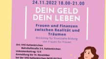 Workshop zur Finanzkompetenz von Frauen für Frauen