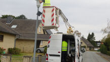 Austausch der Straßenbeleuchtung hat begonnen