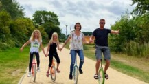 Familien in Bewegung - gemeinsam das Einradfahren