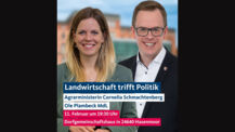 Landwirtschaft trifft Politik mit Landwirtschaftsministerin Cornelia Schmachtenberg