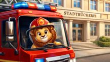 Spannender Lese-Tag in der Stadtbücherei mit Lions Club und Feuerwehr