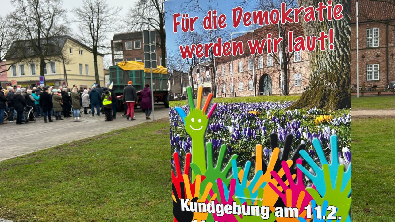 Rund 500 demonstrieren in Bad Bramstedt gegen „Rechts“