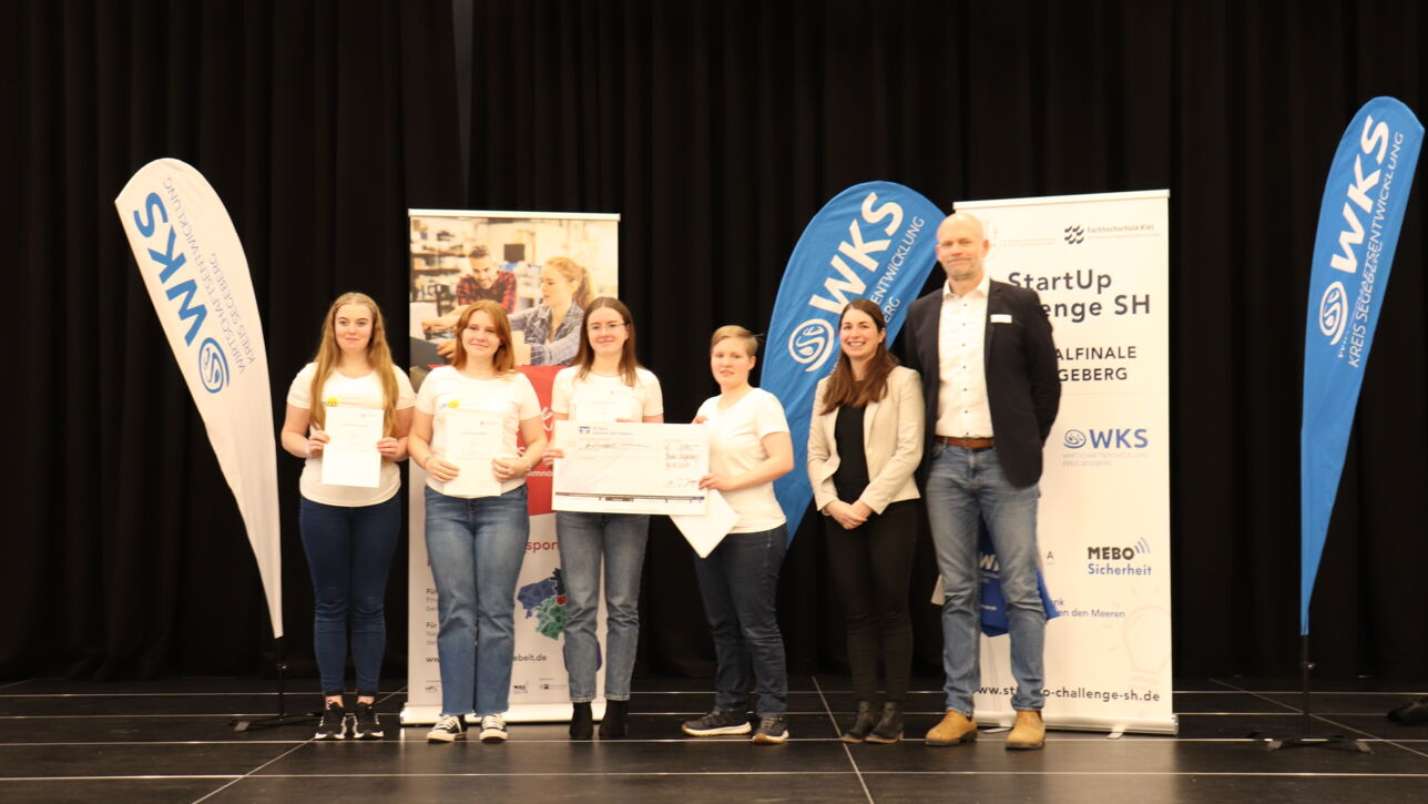 Siegerehrung der Gründer*innen von morgen im Regionalfinale Start-Up Challenge SH