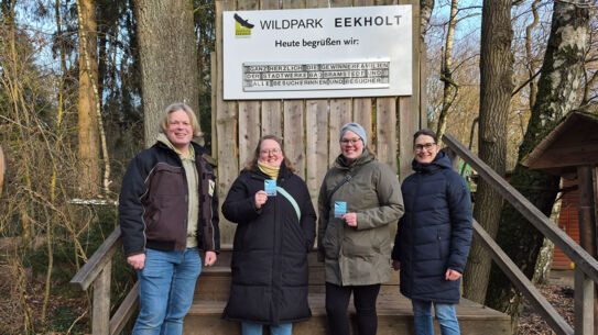 1 Jahr Wildpark Eekholt gratis - Stadtwerke Bad Bramstedt gratulieren Gewinnern