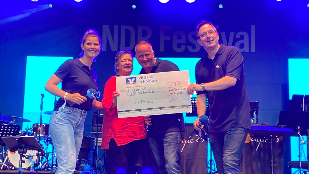 Orts-Challenge gewonnen! VR Bank in Holstein spendet 2000€ an Bad Bramstedter Tafel