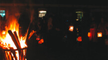 Laternenumzug auf dem Museumshof am 14. November